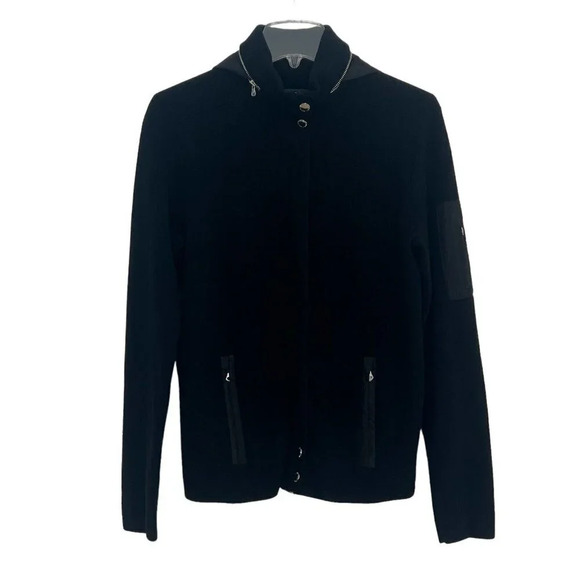 Lauren Ralph Lauren Knitted Jacket Size Small Hood‎ Pockets Riding Jacket - Picture 1 of 7